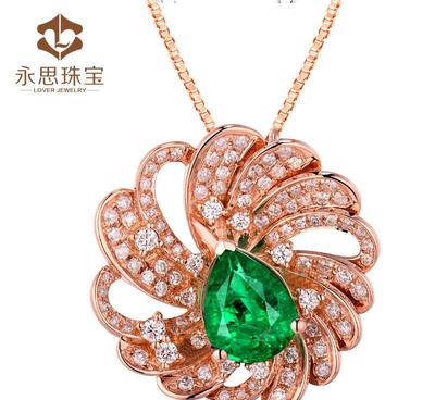 璀璨之選 永思珠寶1.5克拉天然吊墜，18K玫瑰金鑲嵌85分鉆石的優(yōu)雅魅力